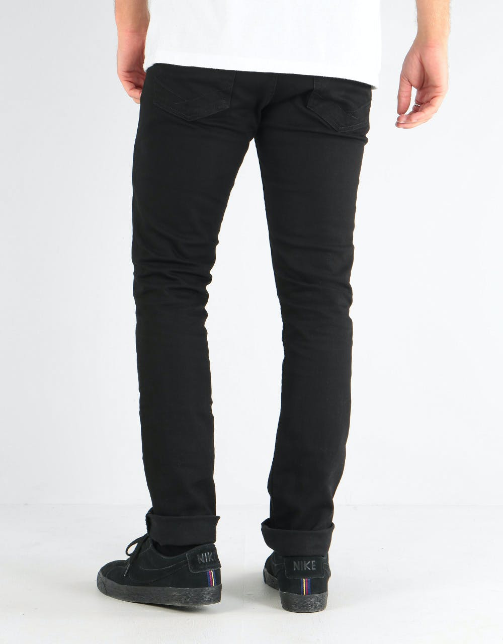 Vans V76 Skinny Denim Jeans - Overdye Black