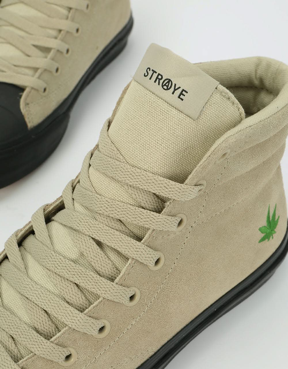 Straye Venice Hi Suede Skate Shoes - Tan
