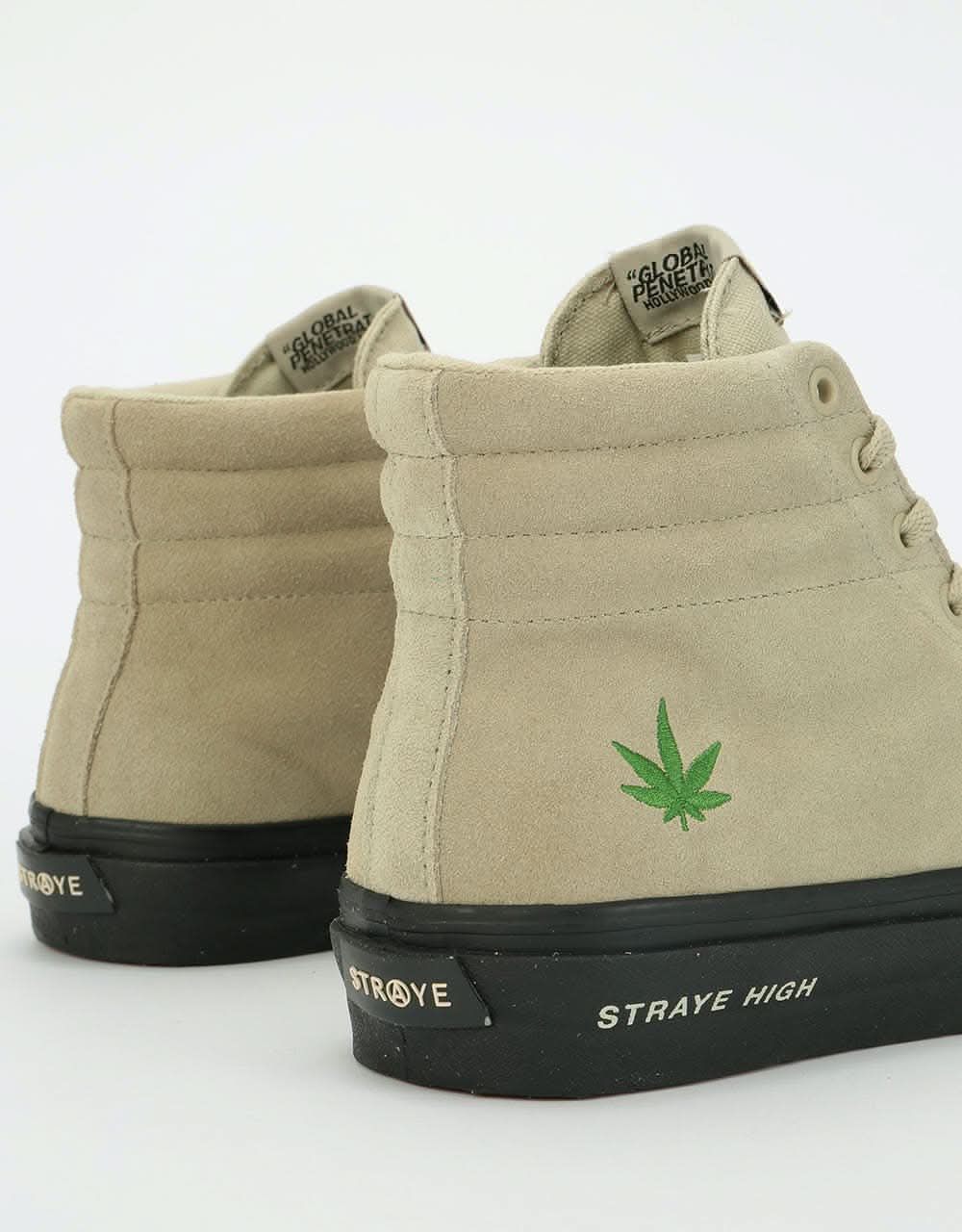 Straye Venice Hi Suede Skate Shoes - Tan