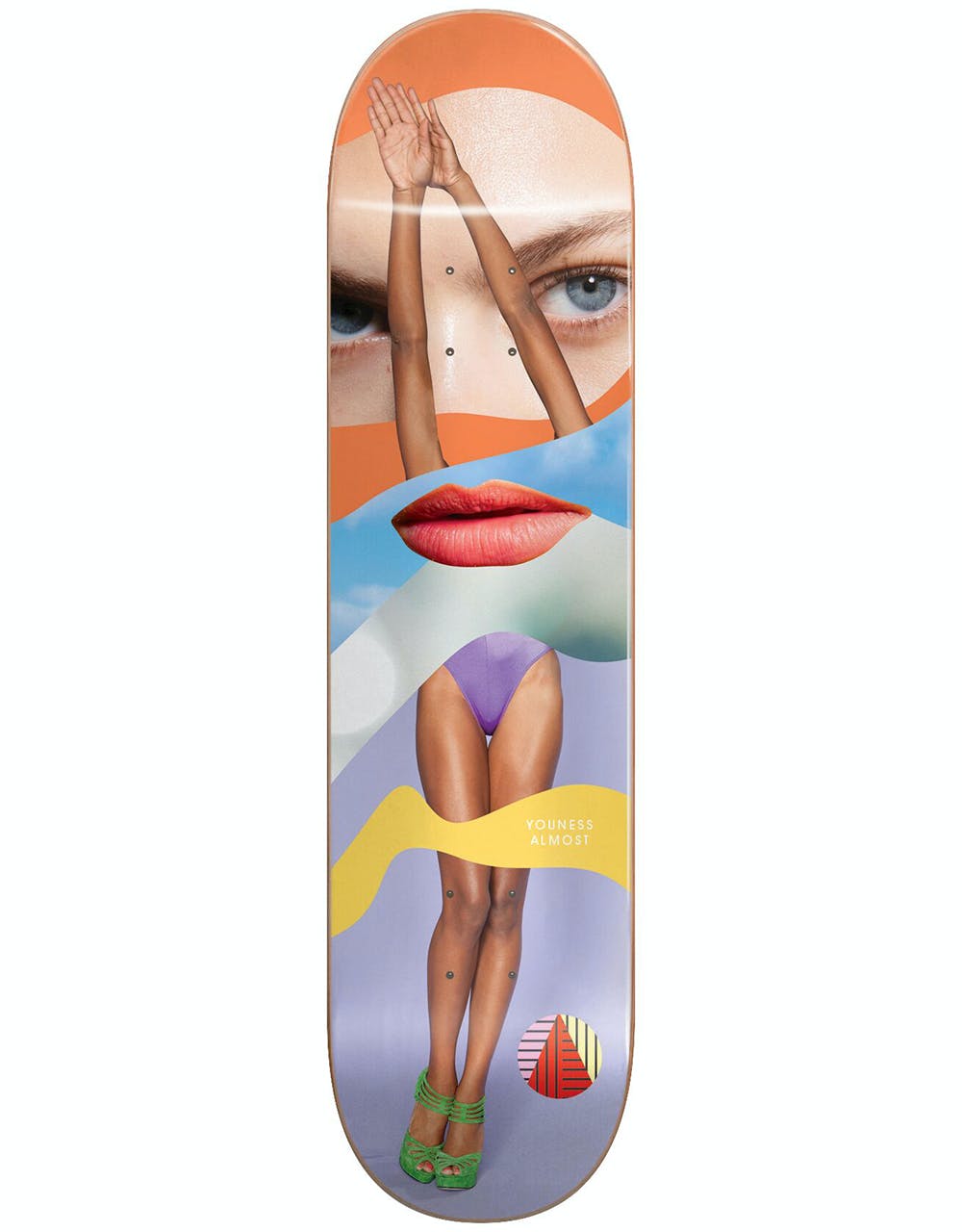 Almost Youness Girl Collage R7 Skateboard Deck - 8.25"