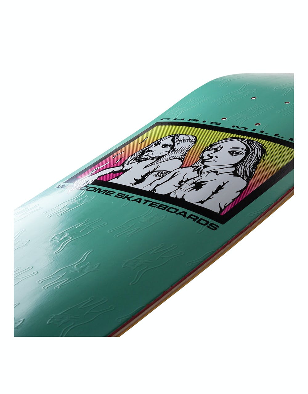 Welcome Miller The Couple on Catblood 2.0 Skateboard Deck - 8.75"
