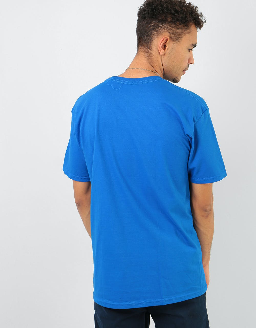 The New Deal Original Napkin 4 Bar T-Shirt  - Royal Blue
