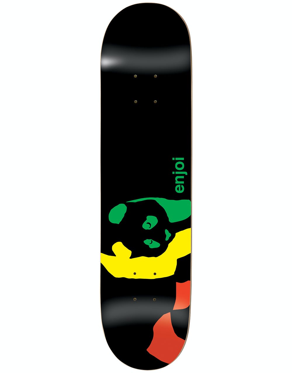 Enjoi Rasta Panda Skateboard Deck - 8.25"