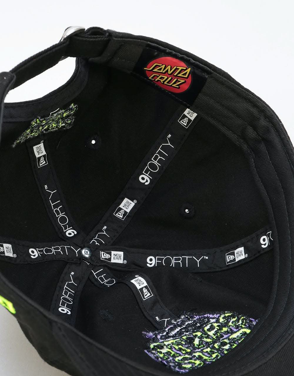New Era x Santa Cruz 9Forty Slime Dot Cap - Black