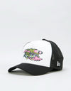 New Era x Santa Cruz 9Forty Slasher Trucker Cap - White/Black