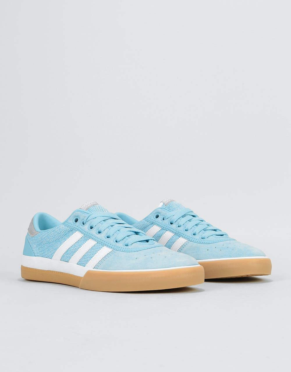 Adidas Lucas Premiere Skate Shoes - Clear Blue/White/Solid Grey