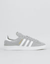 adidas Campus ADV Skate Shoes - Solid Grey/White/White