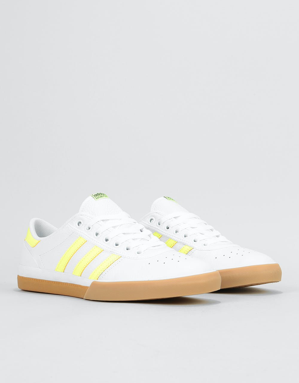 Adidas Lucas Premiere Skate Shoes - White/Hi-Res Yellow/Gum