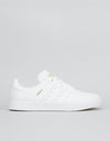adidas Busenitz Vulc RX Skate Shoes - White/White/Gold Metallic