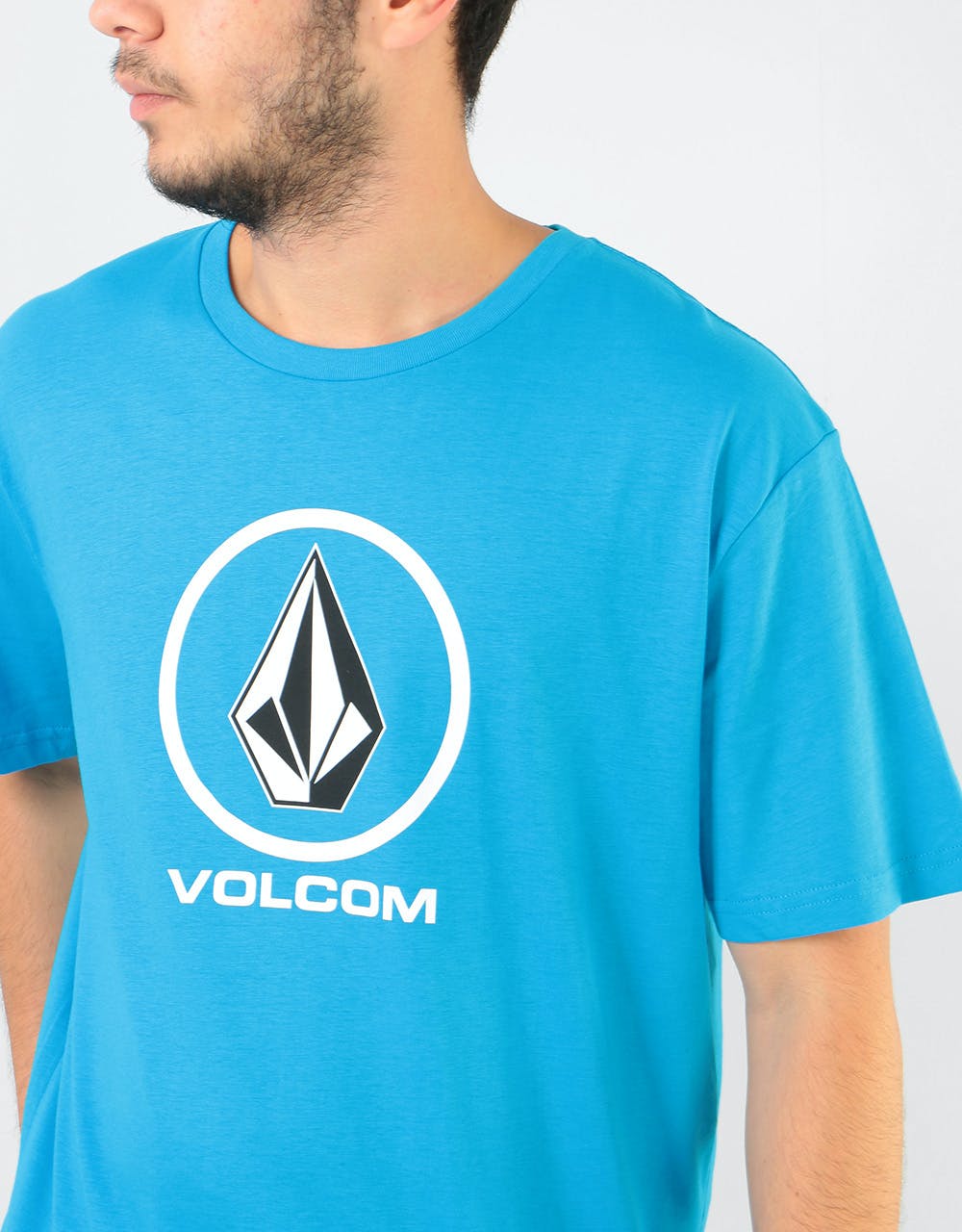 Volcom Crisp Stone Basic T-Shirt - Cyan Blue