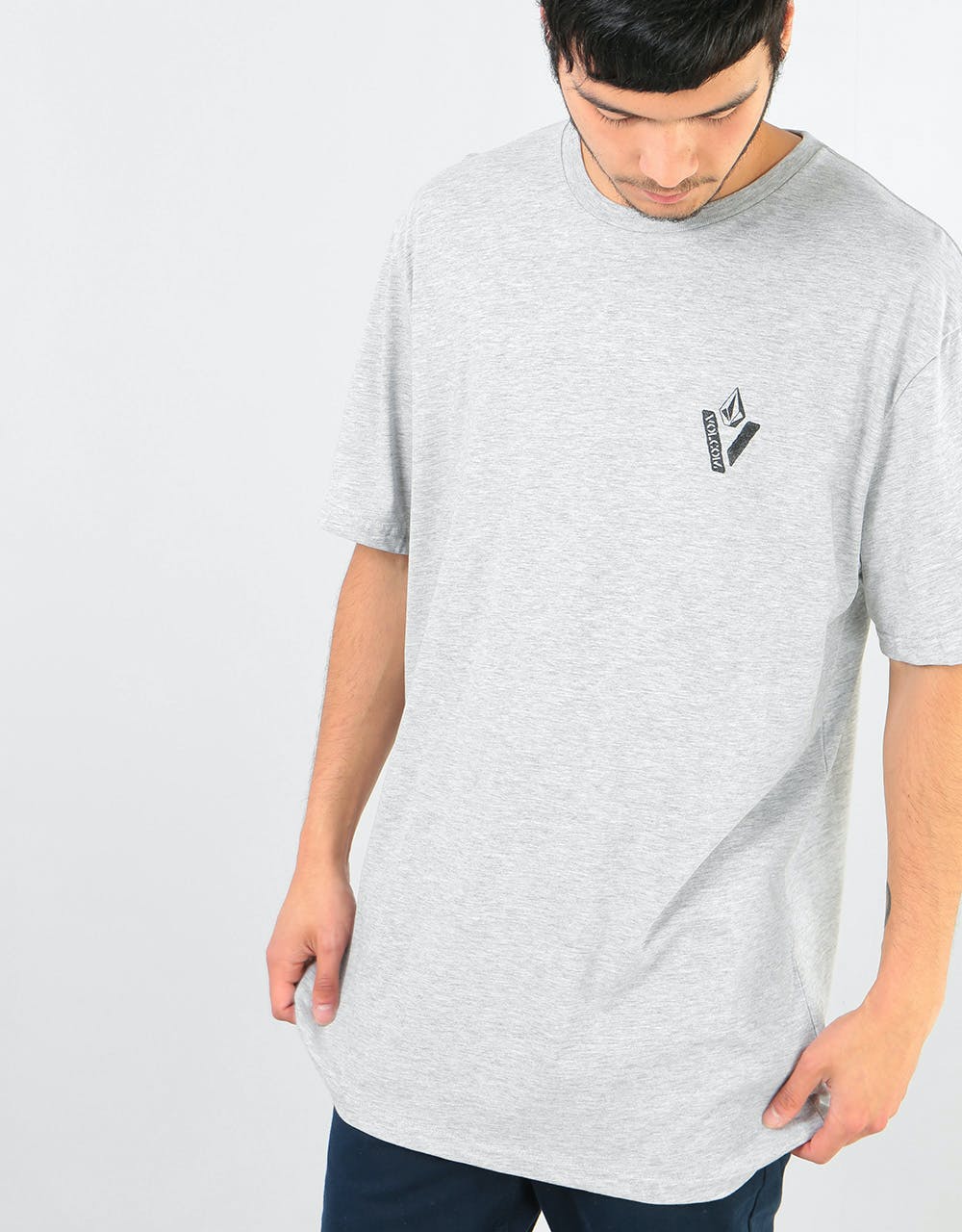 Volcom Cut Out Basic T-Shirt - Heather Grey