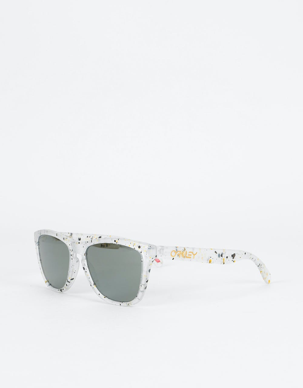 Oakley Frogskins Sunglasses - Splatter Clear (Prizm Black Lens)