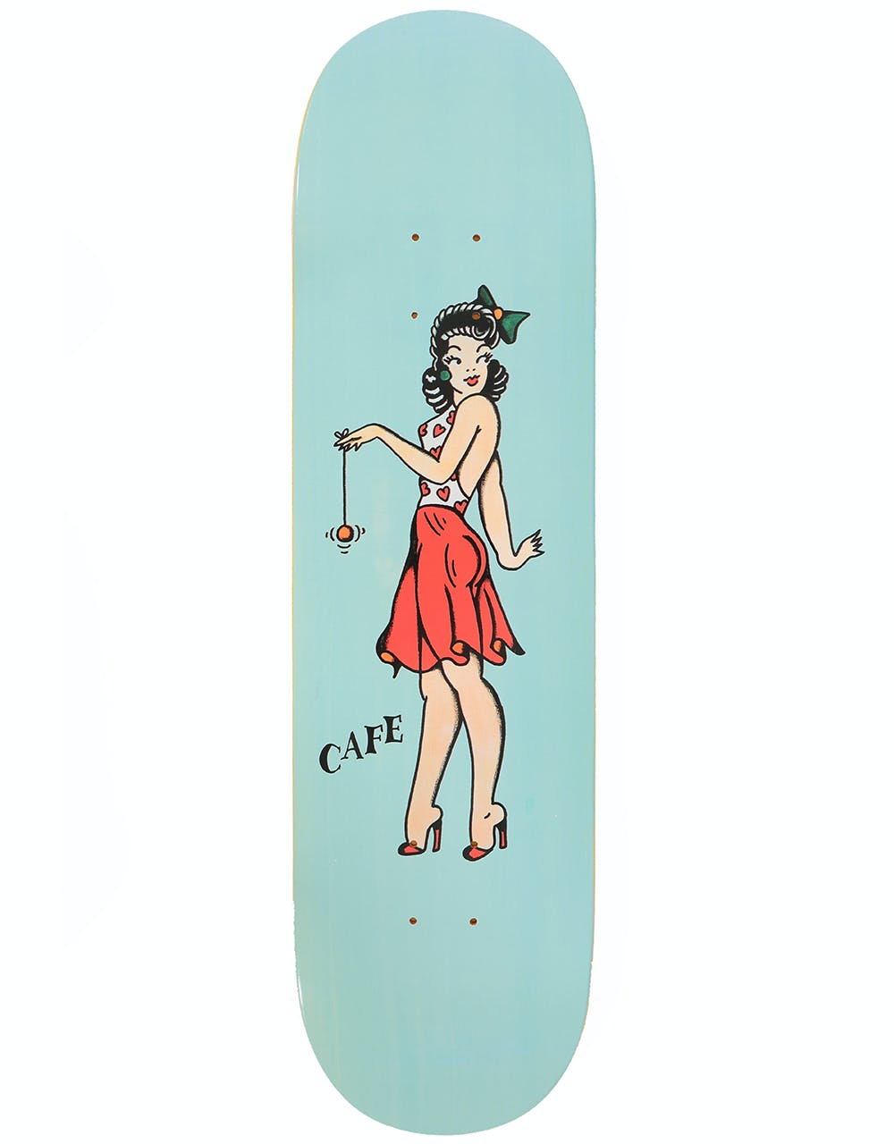 Skateboard Café Pin Up Yoyo Skateboard Deck - 8.5"