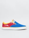 Lakai x Baker Riley Hawk II Skate Shoes - Blue/Red/Yellow