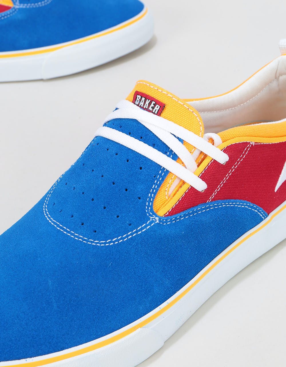 Lakai x Baker Riley Hawk II Skate Shoes - Blue/Red/Yellow