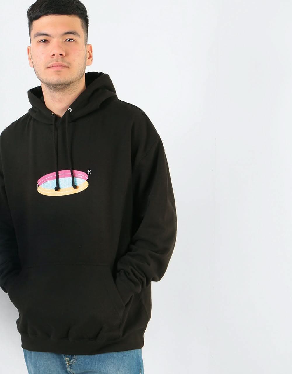 Route One Lozenge Pullover Hoodie - Black