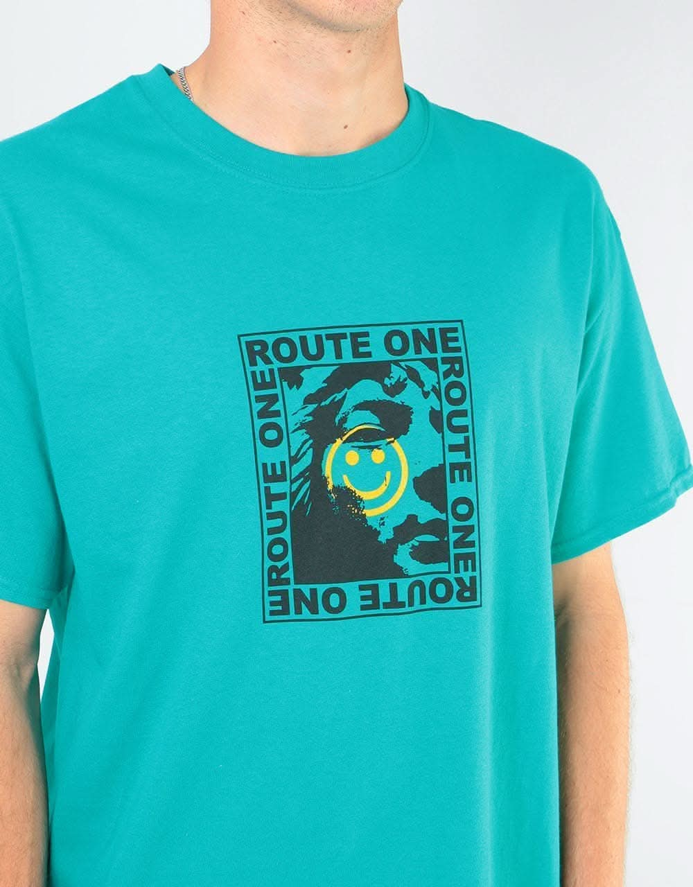 Route One Countenance T-Shirt - Jade Dome
