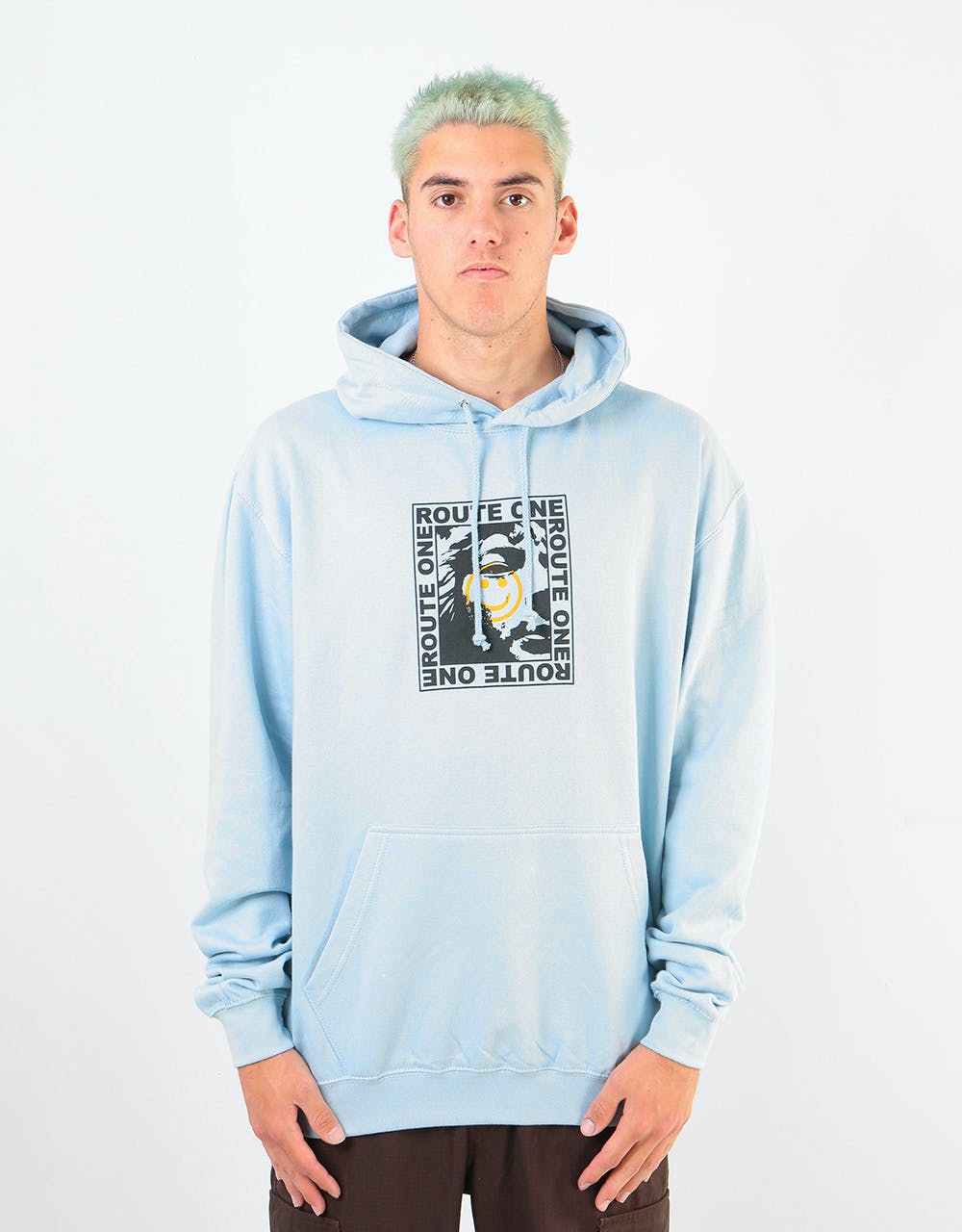 Route One Countenance Pullover Hoodie - Sky Blue