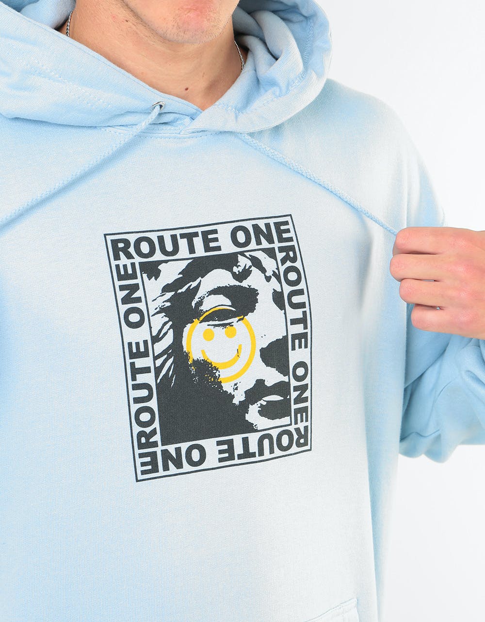 Route One Countenance Pullover Hoodie - Sky Blue