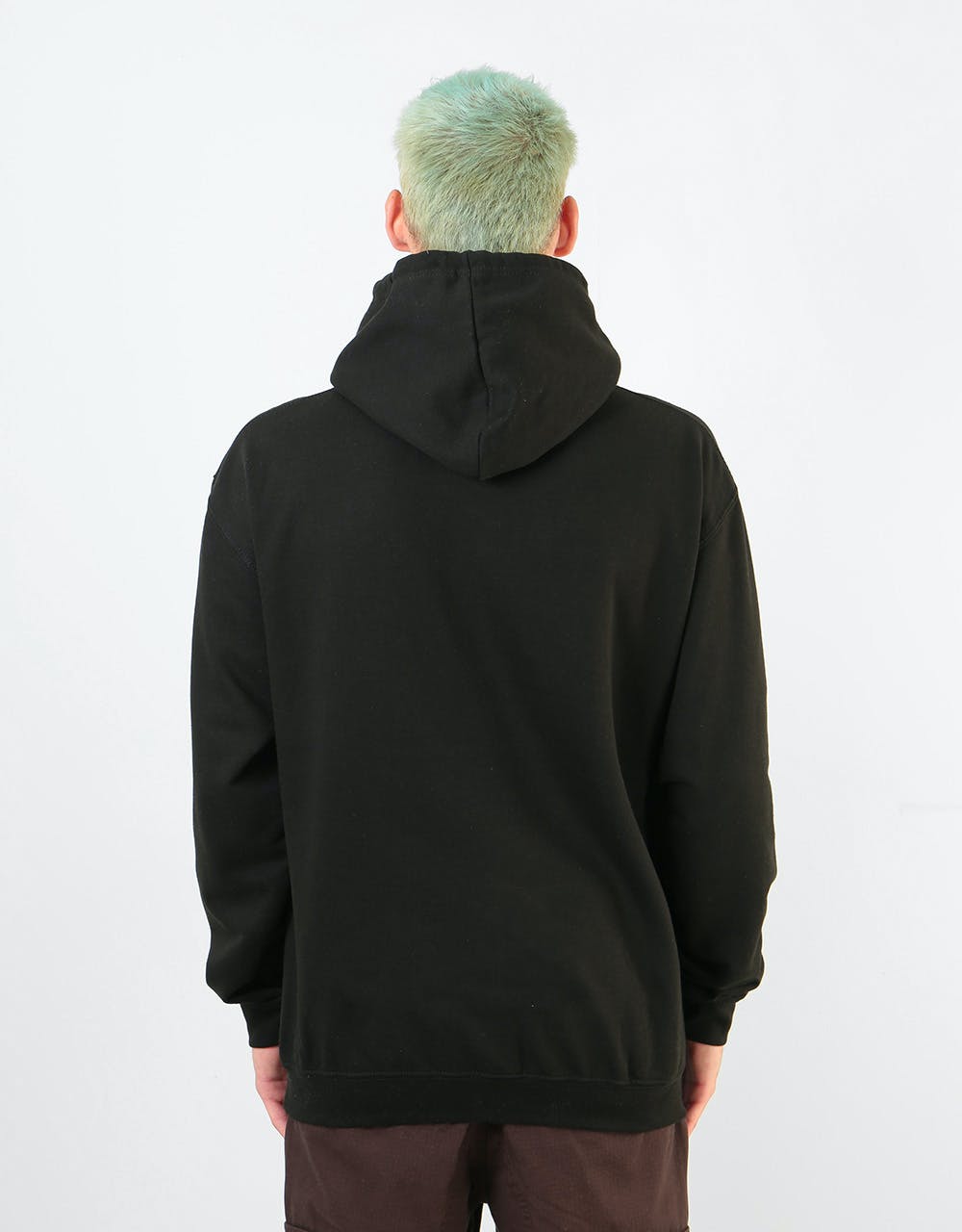 Route One Wonky Pullover Hoodie - Black