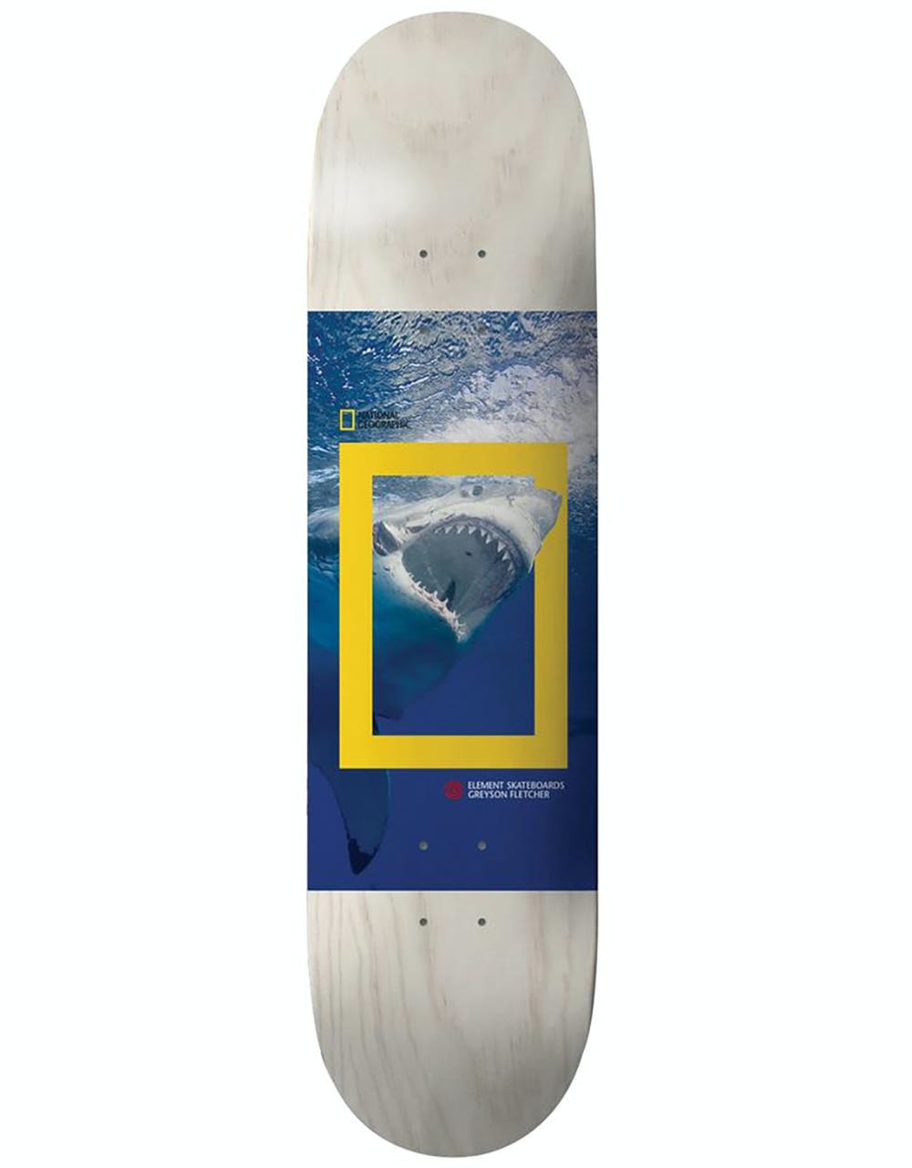 Element x National Geographic Greyson Shark Skateboard Deck - 8.5"