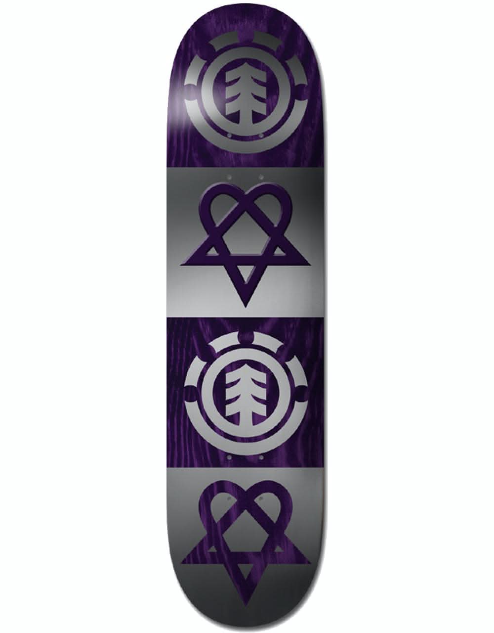 Element Bam Heartagram Quad Skateboard Deck 8"