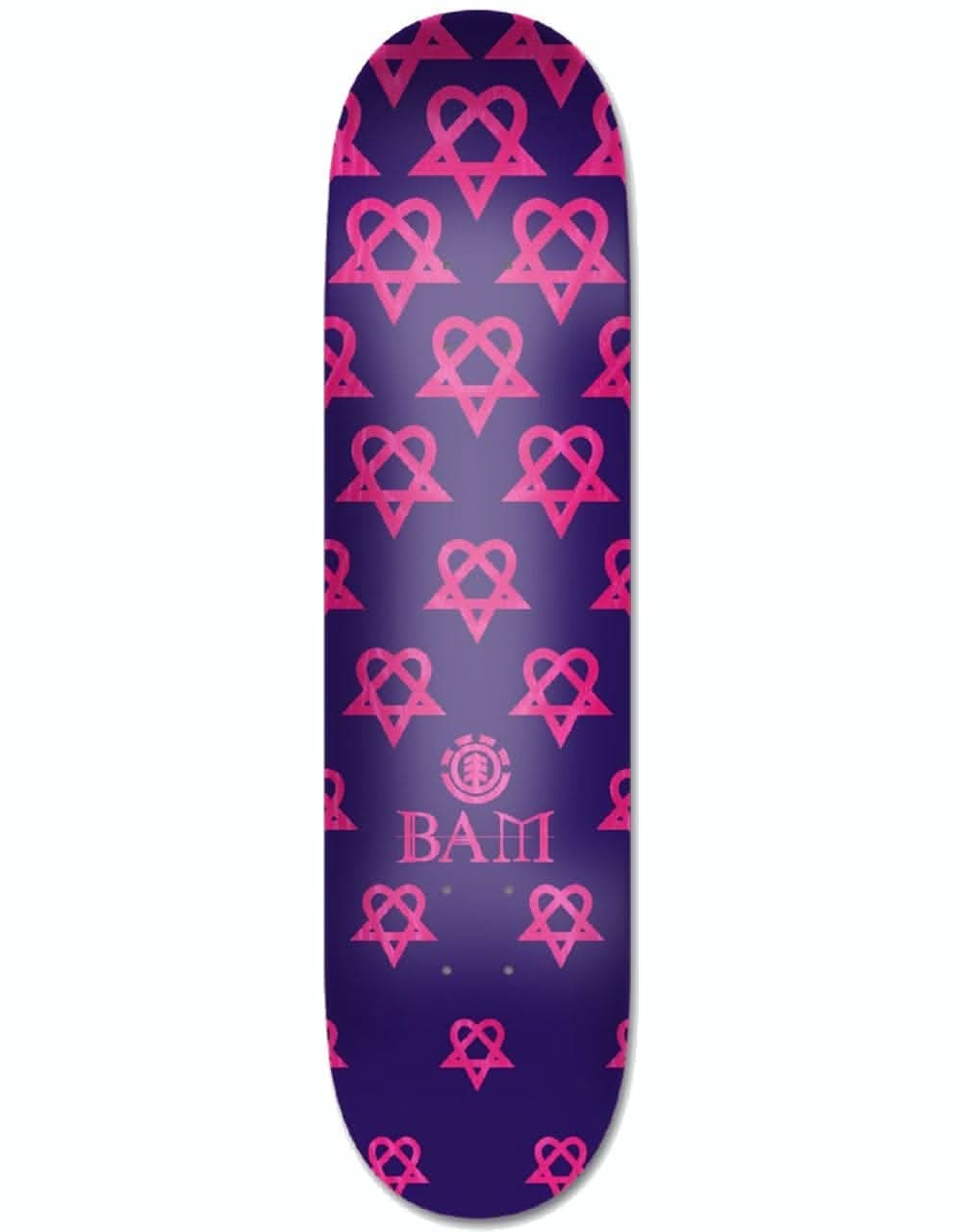 Element Bam Heartagram Quad Skateboard Deck 8"