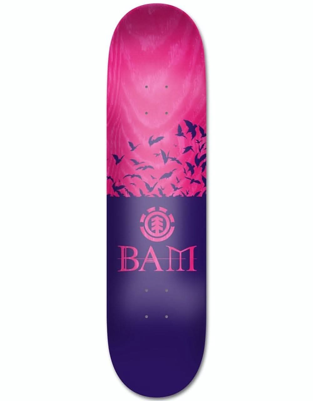 Element Bam Heartagram Bats Skateboard Deck 8.25"