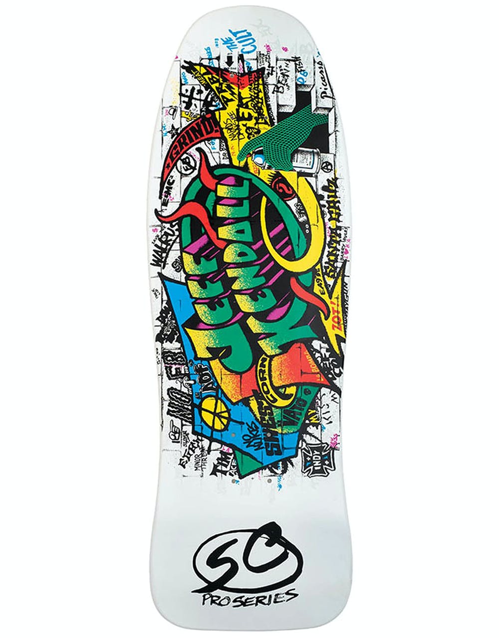 Santa Cruz Kendall Graffiti Reissue Skateboard Deck - 9.69"