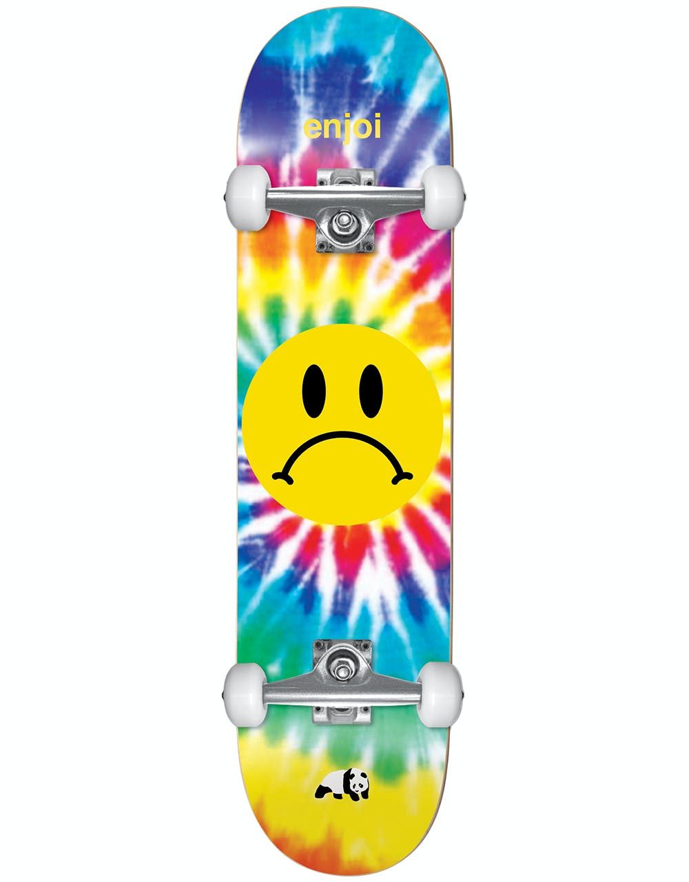 Enjoi Frowney Tie Dye Complete Skateboard - 8"