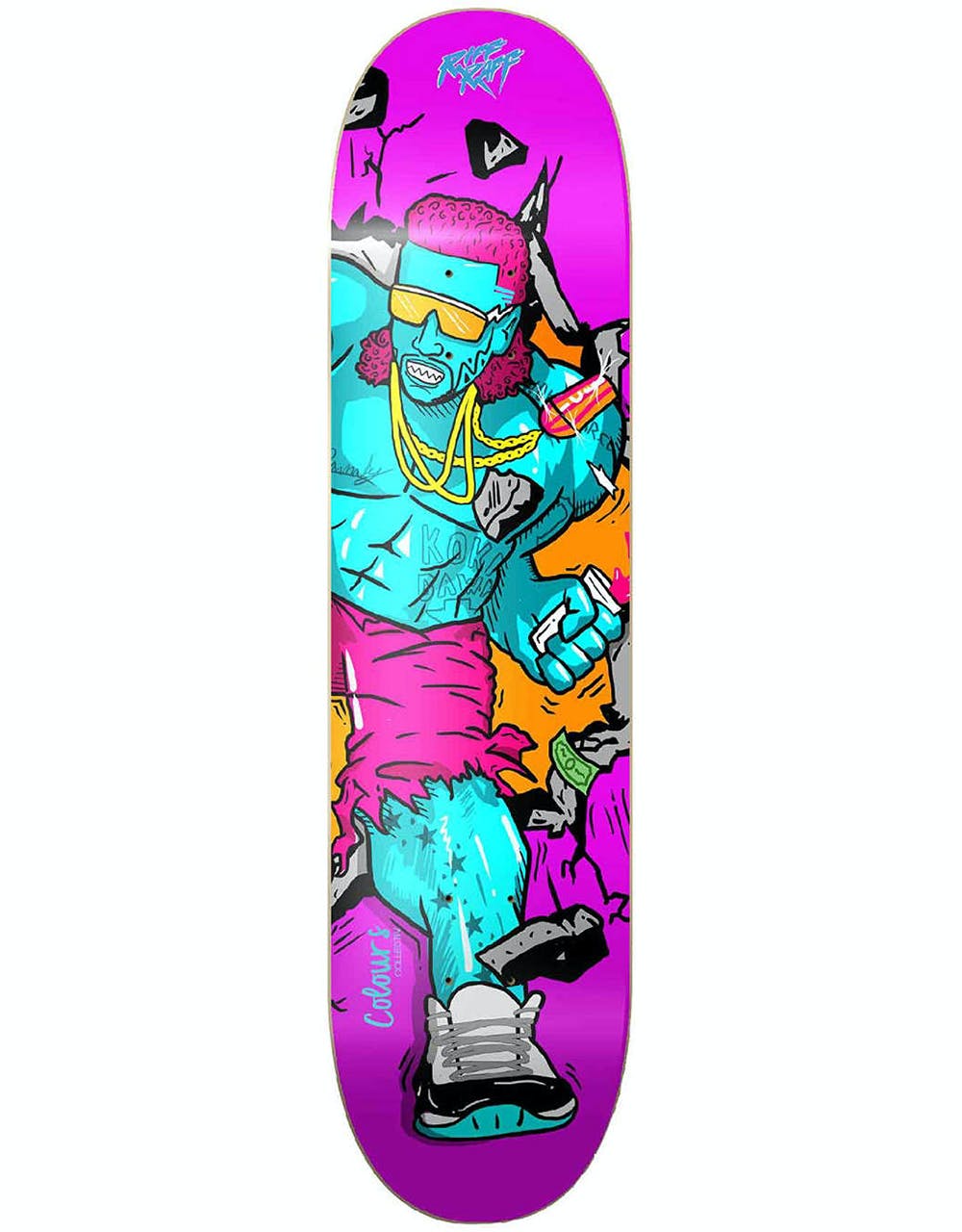 Colours Collectiv Incredible Riff Raff Skateboard Deck - 8.3"