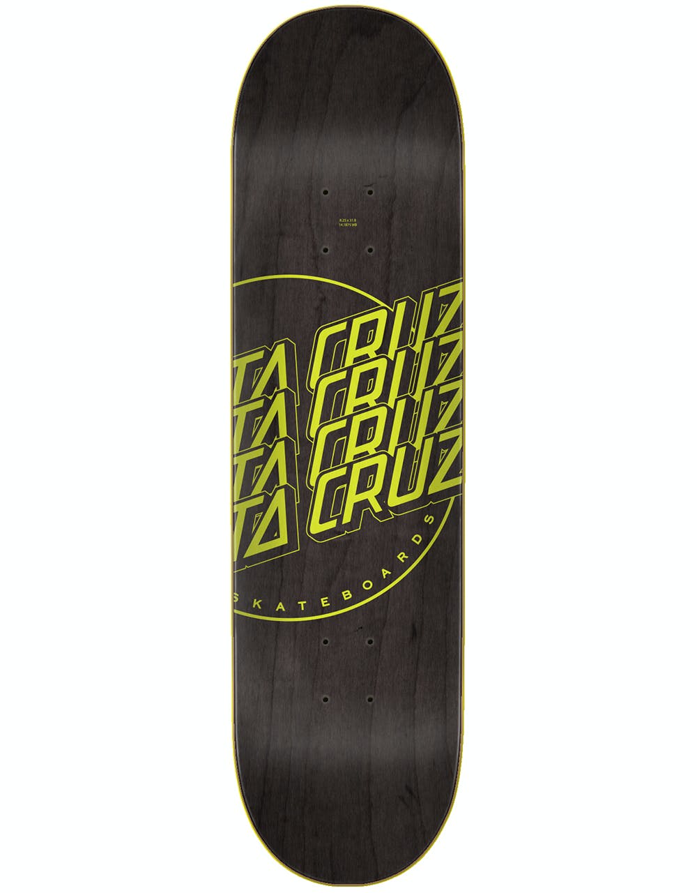 Santa Cruz Multistrip HRM Skateboard Deck - 8.25"