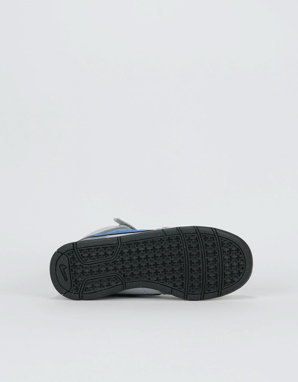 Nike SB Mogan Mid 2 Kids Skate Shoes - Wolf Grey/Game Royal