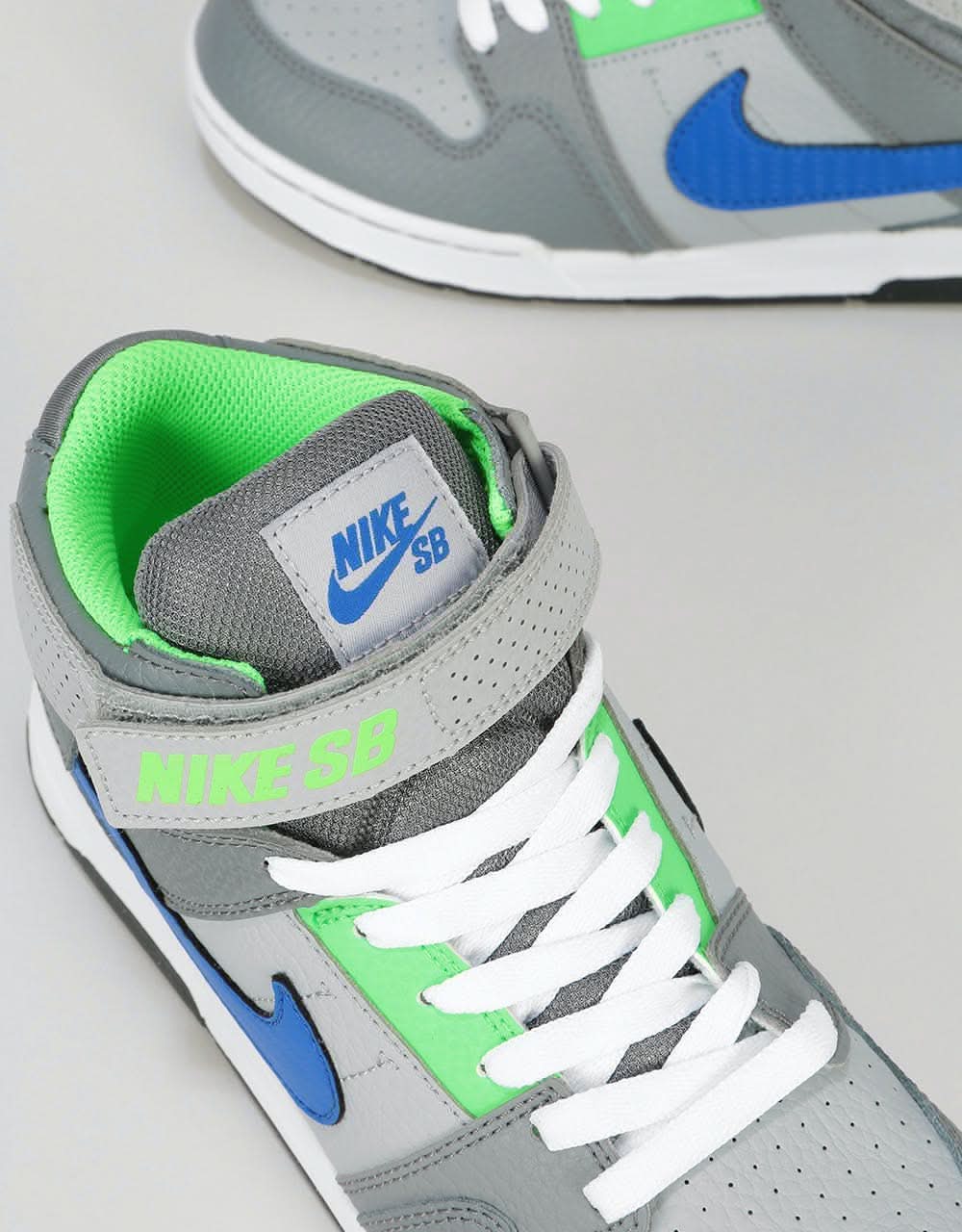 Nike SB Mogan Mid 2 Kids Skate Shoes - Wolf Grey/Game Royal