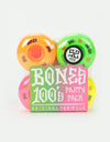 Bones OG 100s Party Pack #4 Standard V1 Skateboard Wheel - 52mm