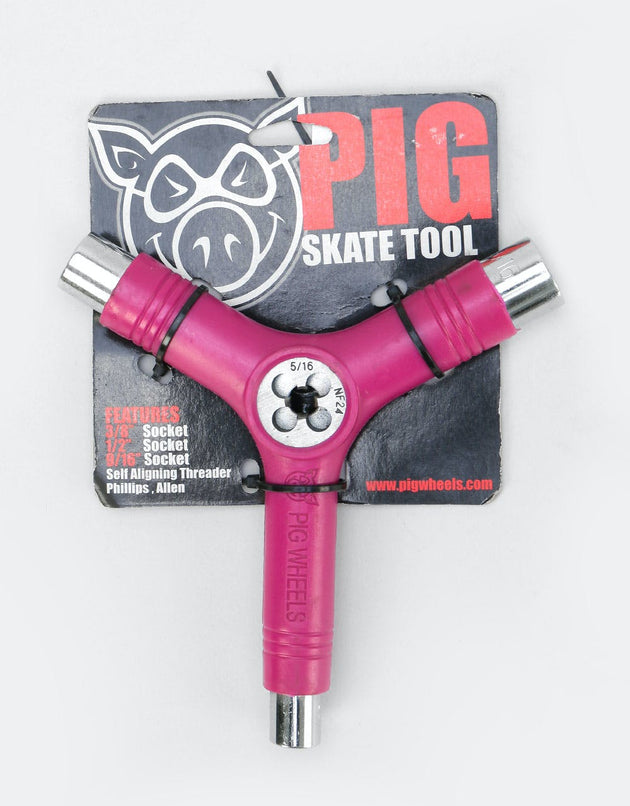Pig Tri-Socket Skate Tool - Pink