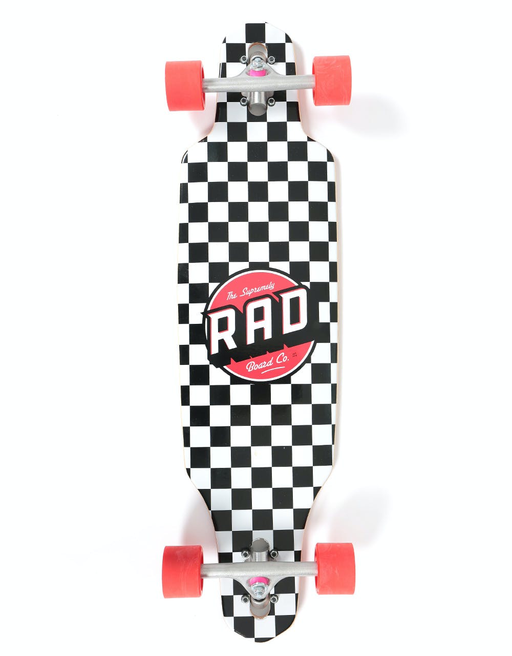 Rad Checkers Drop Through Longboard - 36" x 9"