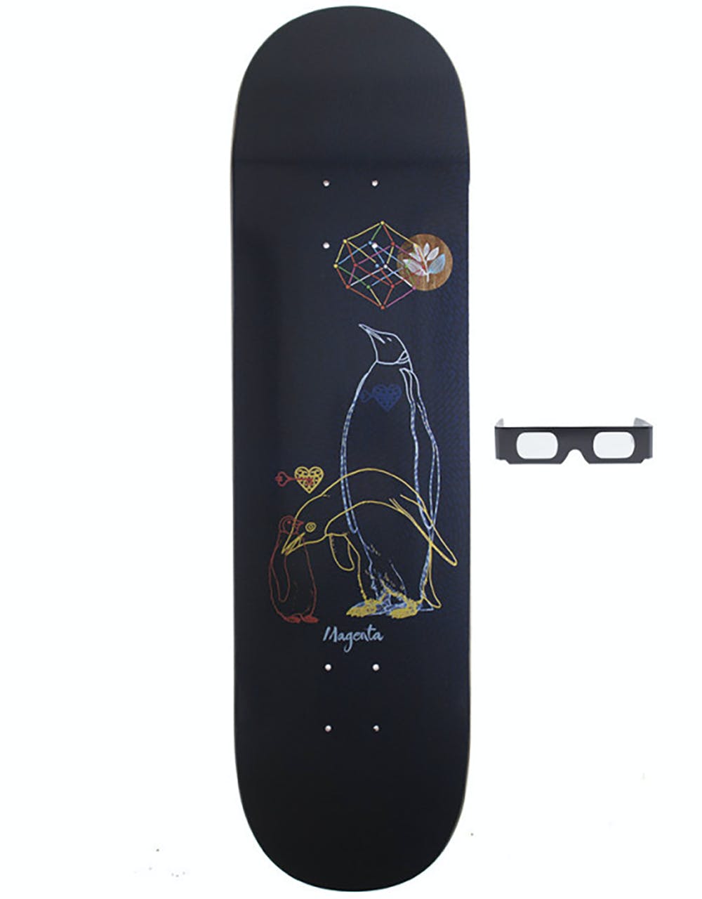 Magenta Innerchild (3D) Skateboard Deck - 8.6"