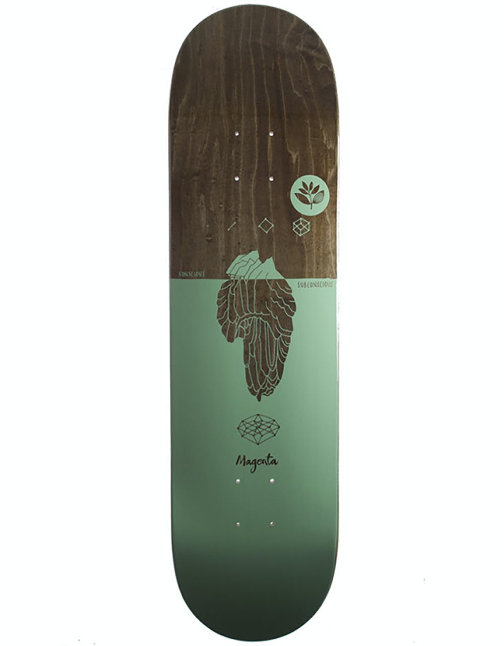 Magenta Iceberg Skateboard Deck - 8.25"