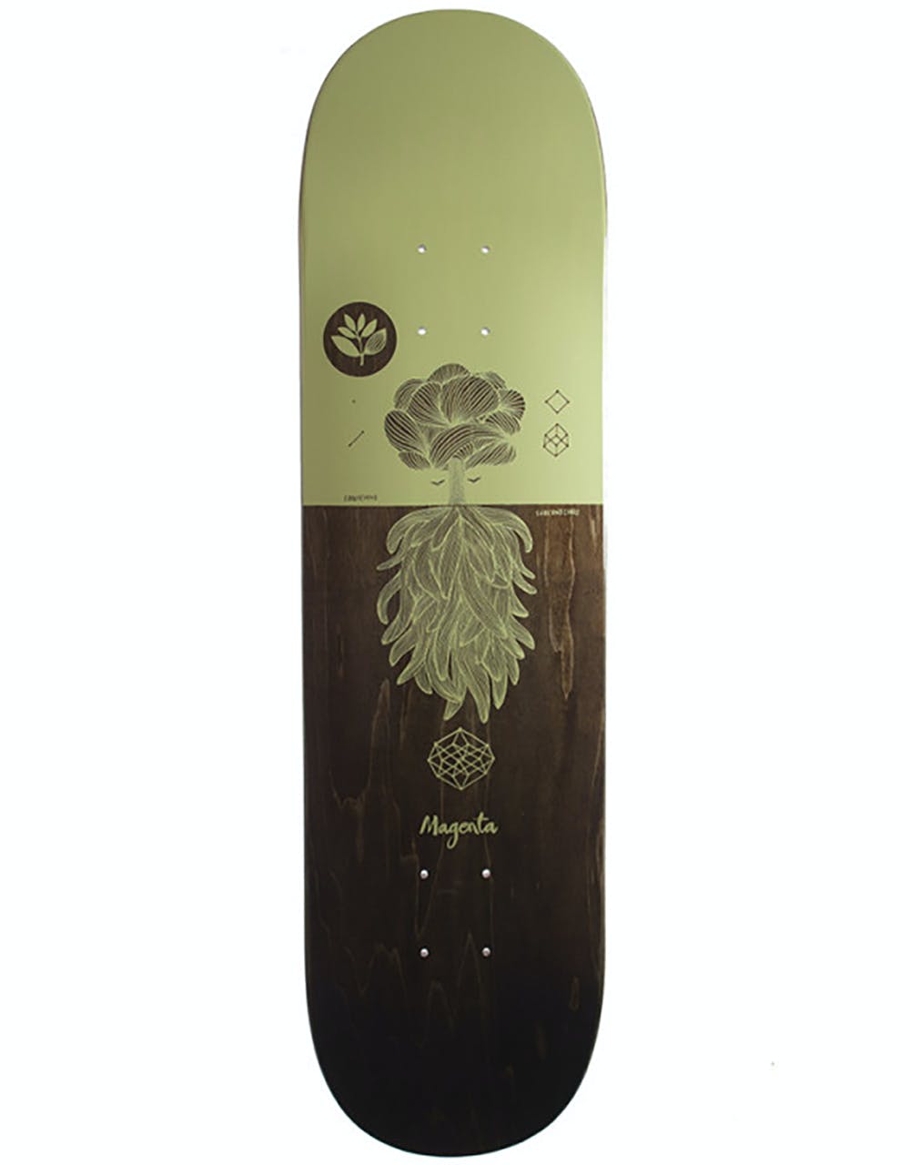 Magenta Tree Skateboard Deck - 8.125"