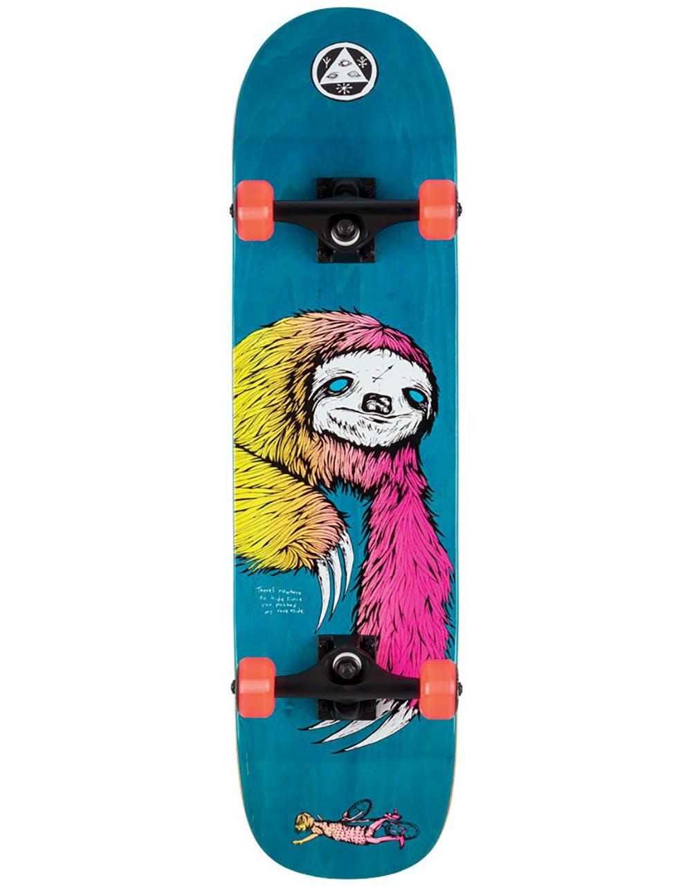 Welcome Sloth on Bunyip Complete Skateboard - 8"