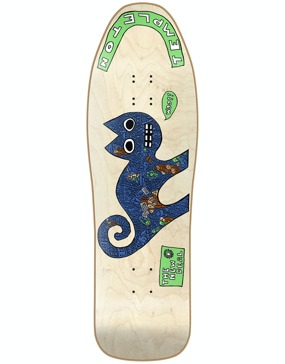 The New Deal Templeton Cat HT Skateboard Deck - 9.75"