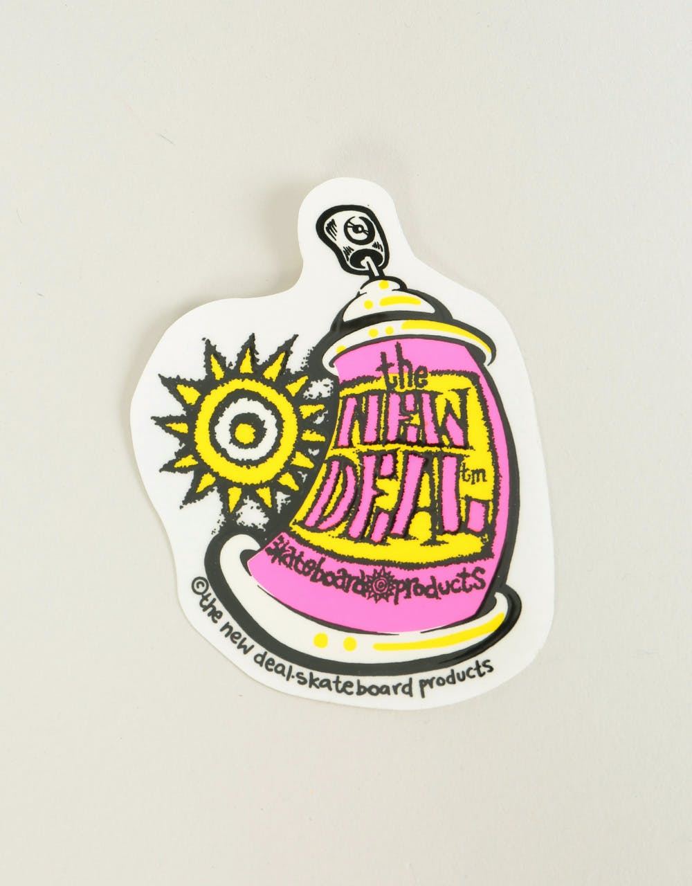 The New Deal Spray Can Sticker