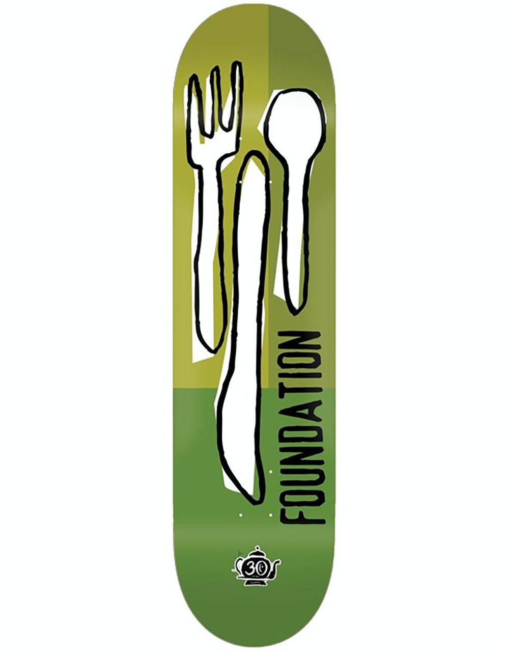 Foundation Forks 30 Year Reissue Skateboard Deck - 8"