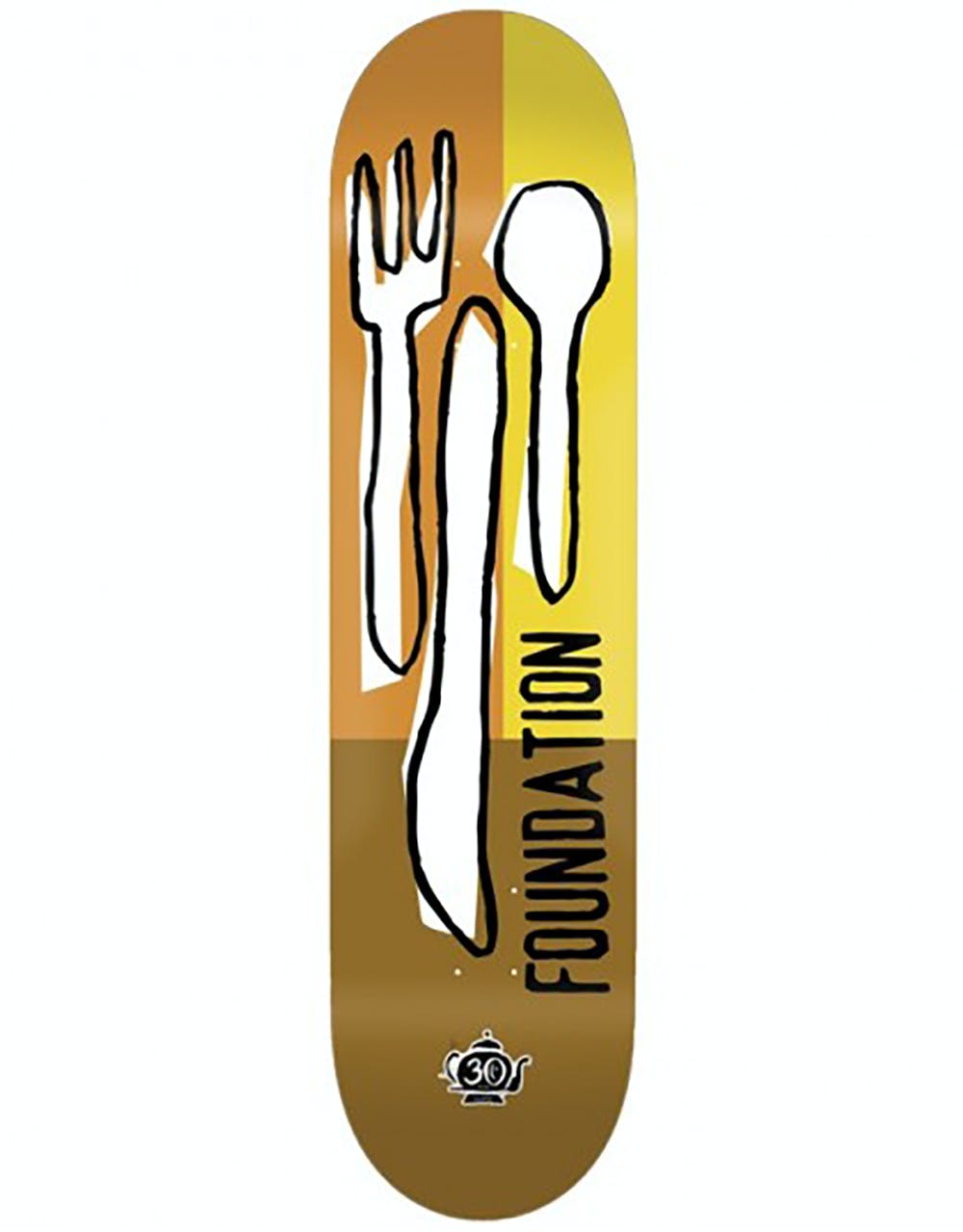 Foundation Forks 30 Year Reissue Skateboard Deck - 8.5"