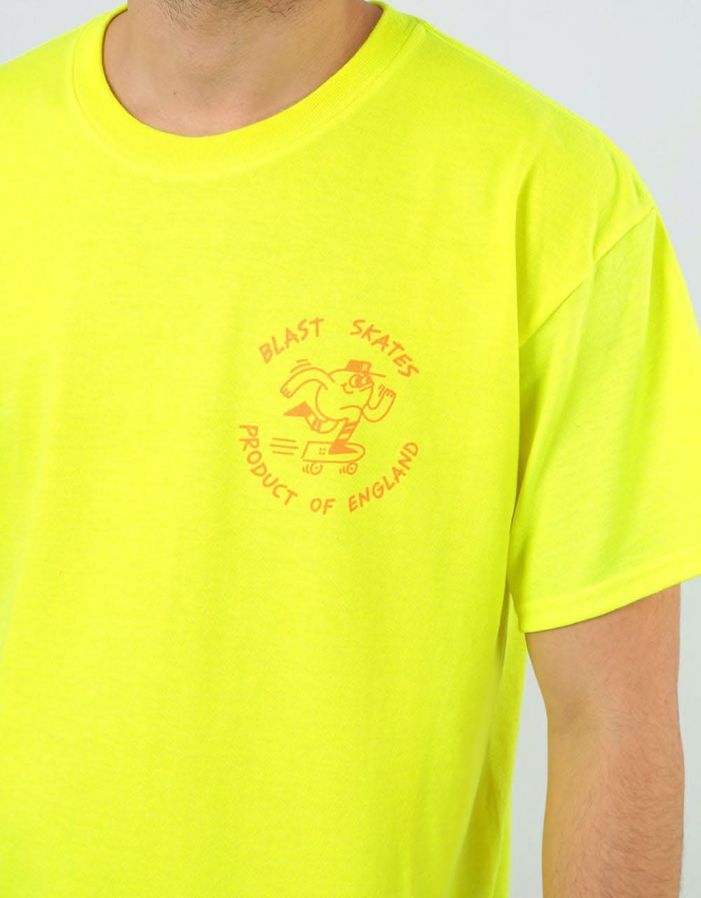 Blast Acid Fluro Mascot T-Shirt - Yellow