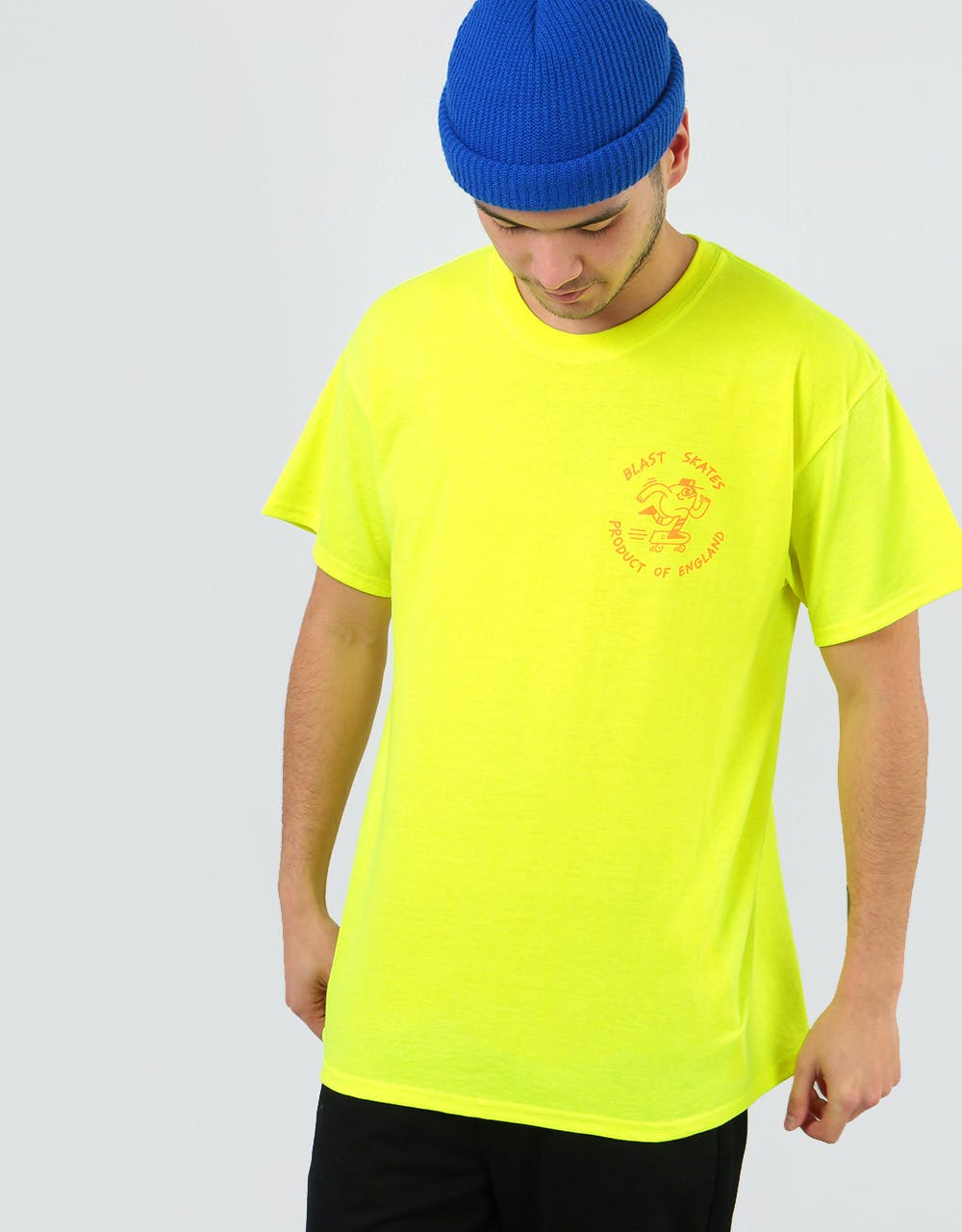 Blast Acid Fluro Mascot T-Shirt - Yellow