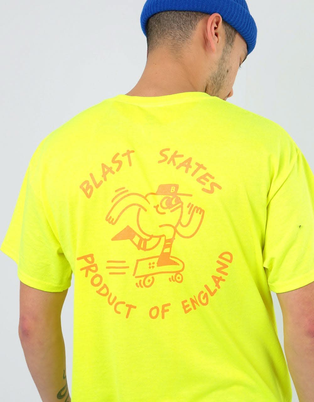 Blast Acid Fluro Mascot T-Shirt - Yellow