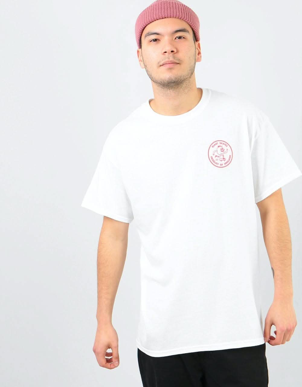 Blast Round Logo T-Shirt - White/Red