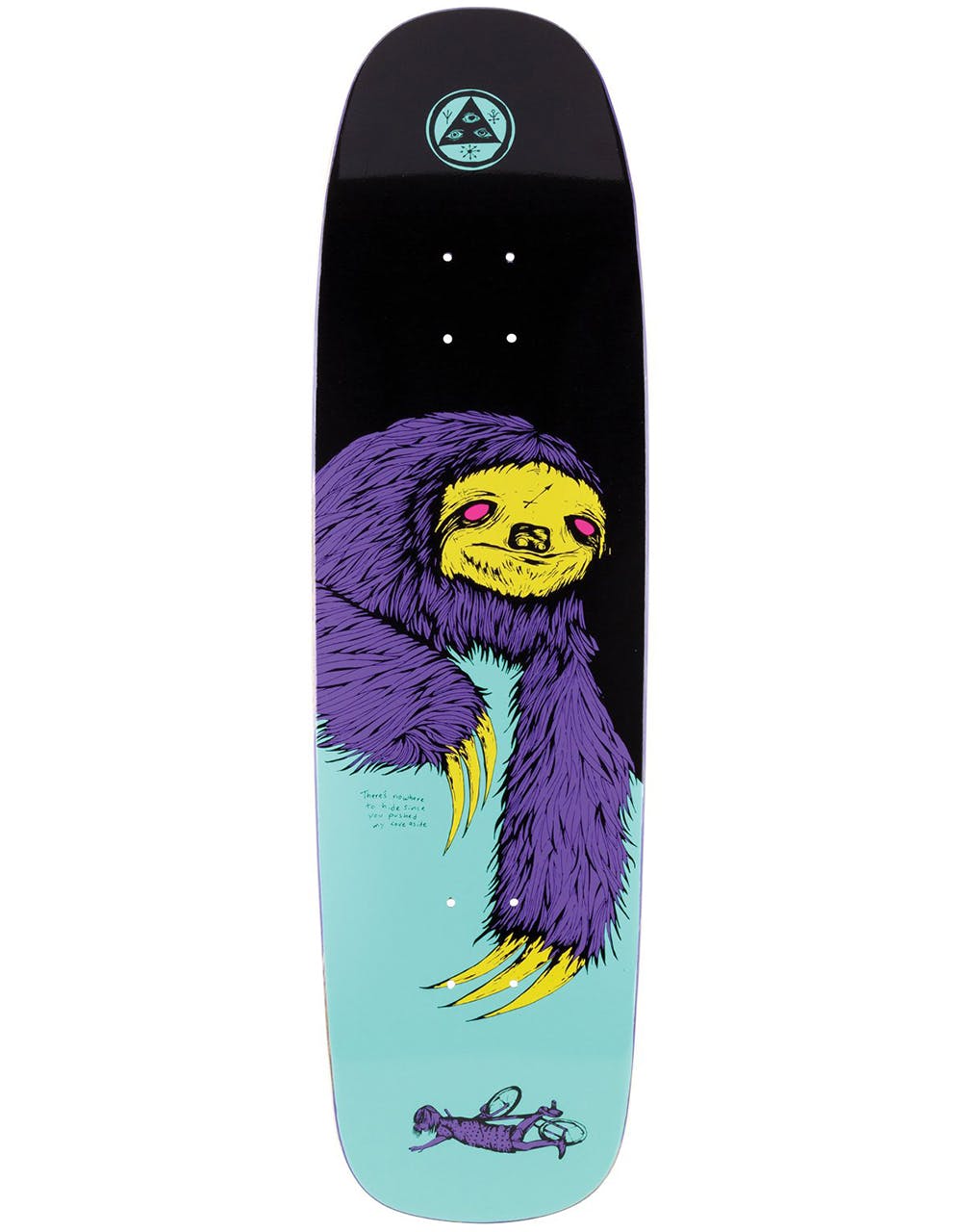 Welcome Sloth on Son of Golem Skateboard Deck - 8.75"